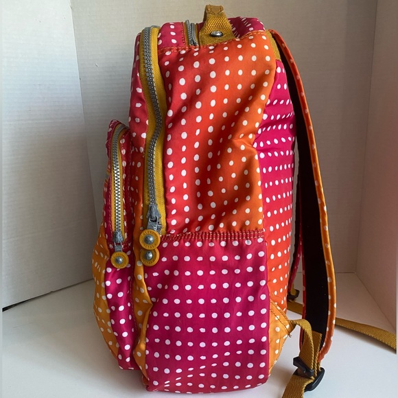 Kipling large backpack Rainbow Dot Print - Picture 3 of 14